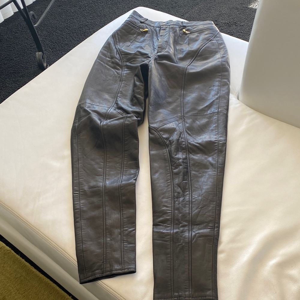 Stylish Black Leather Trousers